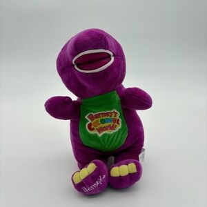 Barney & Friends‎ Purple Dinosaur Small Plush Stuffed Toy Colorful World 2015